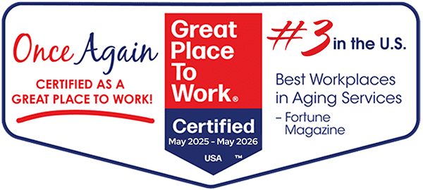 Continuing Life Great Places to work badge